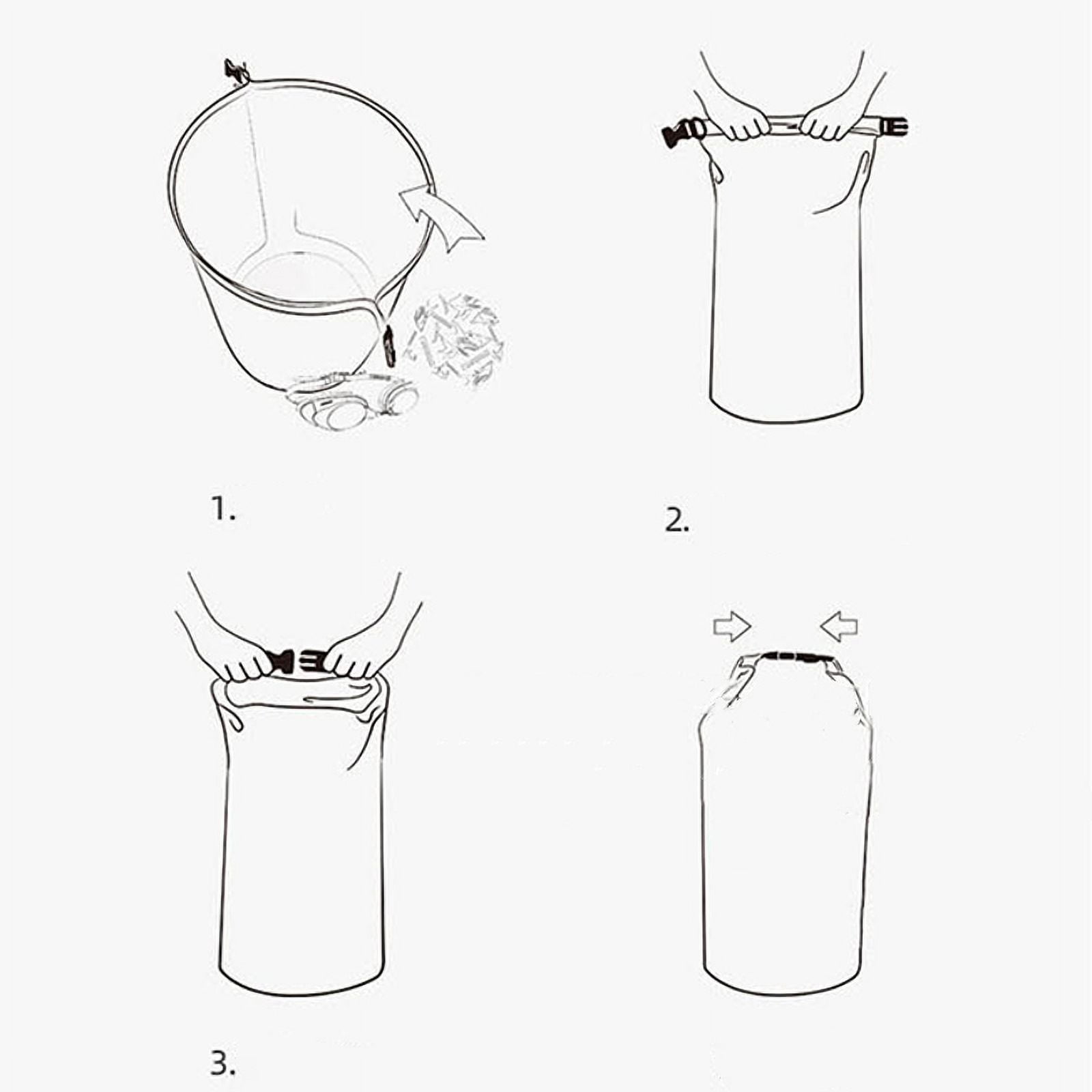 Waterproof Dry Bag Single Shoulder Inner Tank Design Colorful Water Bucket Bag for Beach Drift Swimming Number 7