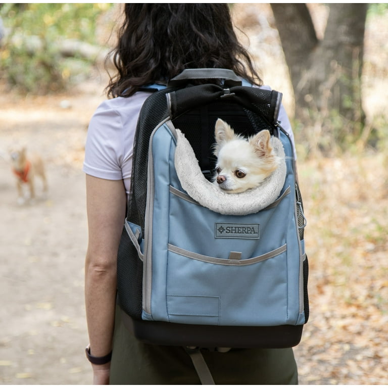 Sherpa Elevation Pet Backpack for Cats & Dogs - Blue, Medium
