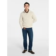 thumbnail image 2 of George Men's & Big Men's Button Mock Neck Sweater with Long Sleeves, Midweight, Sizes S-3XL, 2 of 6