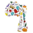 thumbnail image 5 of Grblisyd First Day of School Outfits for Girls Kids 2 Piece Crew Neck Long Sleeve Sweatshirt & Elastic Waist Flare Pants Fall Winter Clothing for 2-8Y, 5 of 7