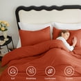 thumbnail image 4 of Juego de edredón CozyLux Terracotta Queen Size, 3 piezas, 4 of 9