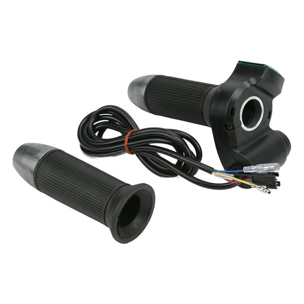 Empuñaduras De Acelerador Giratorio Plástico 12 V A 99 V Acelerador De Manillar Universal Empuñadura Giratoria Juez Potencia Restante Ergonómico Intuitivo Para Vehículos ANGGREK Ciclismo