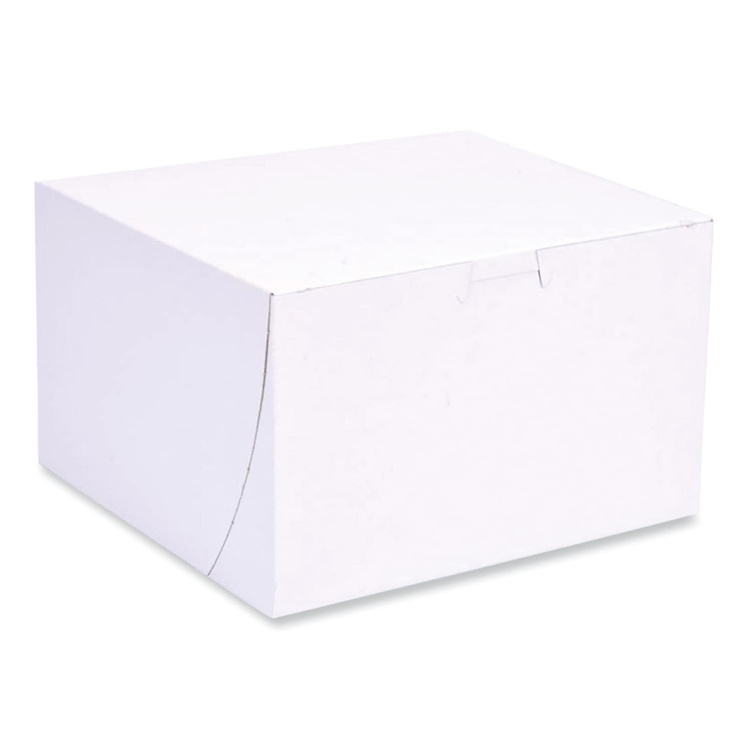 Bulk Packaging White Bakery Boxes for Baked Goods, Pies, Cakes