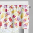 thumbnail image 5 of Ambesonne Ice Cream Valance & Curtain, Watercolor Cone, 55"x45", Multicolor, 5 of 6