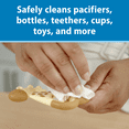 thumbnail image 6 of Dr. Brown's Bottle and Pacifier Healthy Wipes, Safely Clean Bottles, Baby Items, and Feeding Essentials, Hypoallergenic, 40 Count, 1-Pack, 6 of 10