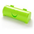 thumbnail image 1 of Dispensador de estante organizador de caja de almacenamiento de bolsa de plástico de basura de montaje en pared adhesivo trasero (verde), 1 of 3