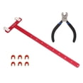 thumbnail image 4 of T Règle Nocking Buckle Kit, Facile à Installer Boucle Point Positionnement Mesure Précise Corde d'Arc Nocking Points Fixés pour l'Arc Inverse Noir, Rouge, 4 of 8