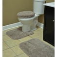 thumbnail image 5 of Garland Rug Serendipity Washable Nylon Bath Rug Set, 3 Piece Set (21"x34" Bath Rug, Contour Rug, & Toilet Lid) Taupe, 5 of 5