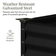 thumbnail image 5 of Best Choice Products 48x24x30in Elevated Galvanized Metal Garden Bed w/ Corner Protectors - Black, 5 of 9
