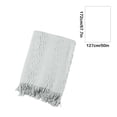 thumbnail image 2 of yulier Knitted Throw Blanket, Solid Color Tassel Blanket for Couch Sofa Bed, Soft Lightweight Breathable Summer Blanket, Living Room Home Decor Warm Woven Blanket, Gray, 2 of 5