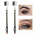 thumbnail image 4 of 2 In 1 Double-sided Eyebrow Pencil for Drawing Eyebrow Shape Long-lasting Waterproof Sweatproof Eyebrow Color Pencil with Sharpener Makeup Tools, 4 of 9
