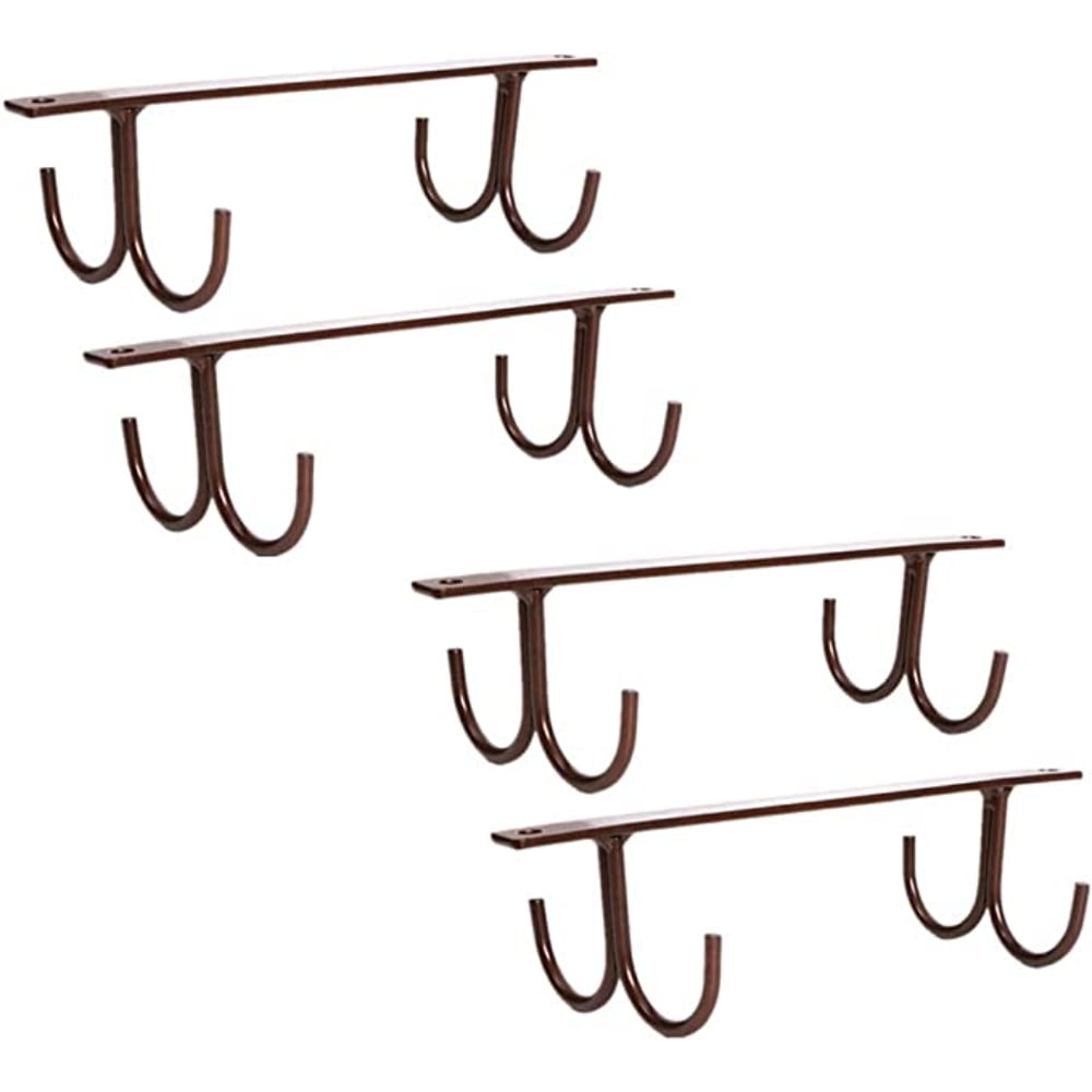 SUTNEG 4pcs Mug Holder Under Kitchen Counter Mugs Hooks Coffee