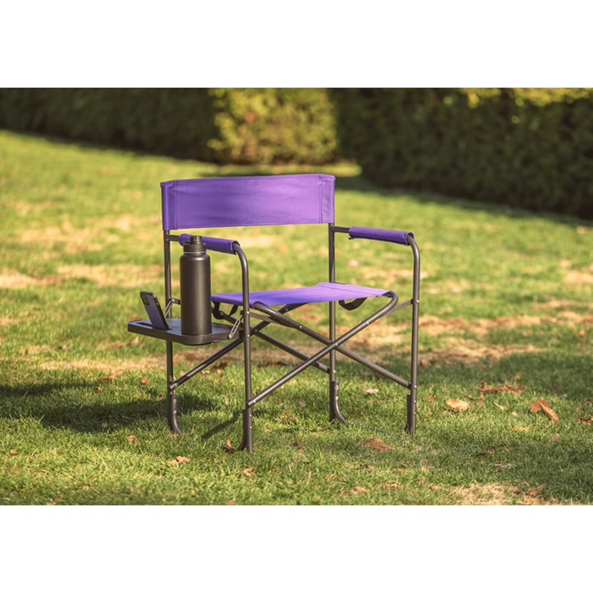 Ozark Trail Director Chair with Side Table, Purple