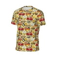 thumbnail image 6 of Wukai Vehicles Print Men's Short-Sleeved Mesh T-Shirt,Quick-Dry Short Sleeve Workout T-Shirt-, 6 of 8