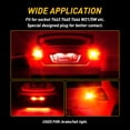 thumbnail image 3 of AUXITO 7440 7443 LED Bulb Red Strobe Brake Lights Bulbs Warning for 7441 7444 Backup Reverse Light Tail Brake Blinker Lights, Pack of 2, 3 of 7
