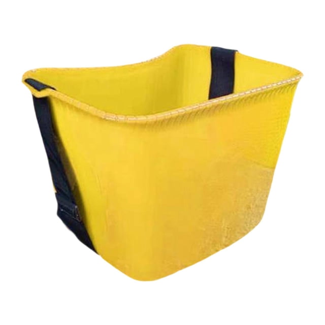 Cesta organizadora para recoger frutas, multiusos, portátil, con correas para los hombros Amarillo