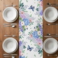 thumbnail image 6 of Spring Flowers Table Runner - 72 Inch Long, Kitchen Dining Table Runner Dresser Scarves, Watercolor Floral Butterflies Botanical Farmhouse Decor for Coffee Tables Wedding Party Banquet, 6 of 8