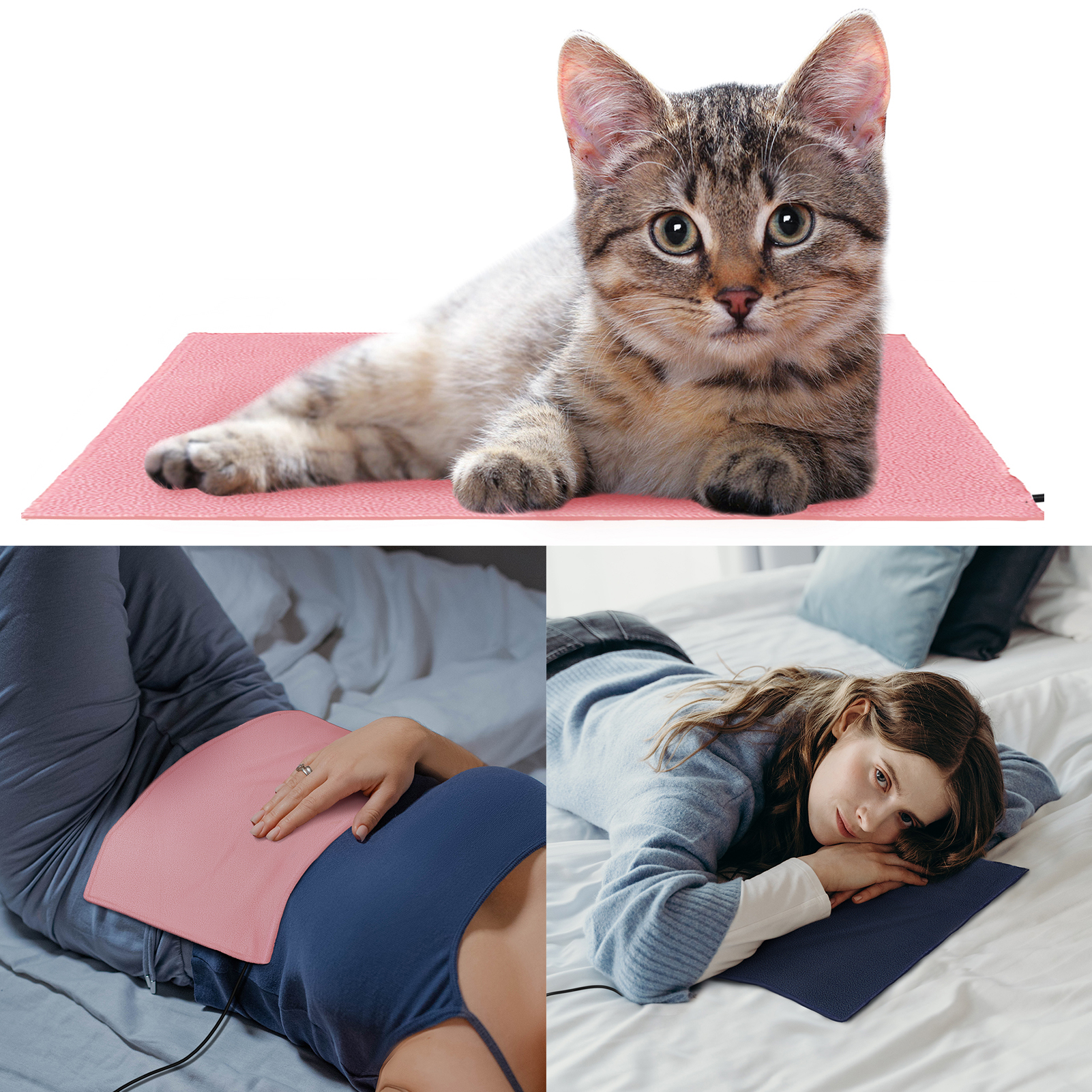 Bluethy USB Heating Pad Rapid Thermal 3 Adjustable Gears Timing Setting UniformHeating Plug