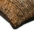 thumbnail image 3 of The HomeCentric Cushion Covers DecorativeToss Pillows Decorative Pillow Covers Pack of 2, 14x14 inch (35x35 cm) Brown Silk Pillow Covers Handmade Pillow Covers Circles & Dots - Story Of Gold, 3 of 5