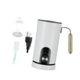thumbnail image 3 of Espumador de leche eléctrico automático, vaporizador de leche fría y caliente, batidora de mano, gran capacidad, acero inoxidable, fácil de limpiar, i blanco, 3 of 9