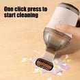 thumbnail image 4 of Mini Desktop Vacuum Cleaner, Wireless Handheld Portable Vacuum for Office Desk and Car Interior, Compact Rechargeable Dust Buster with Strong Suction for Keyboard, Crumbs, and Pet Hair, 4 of 8