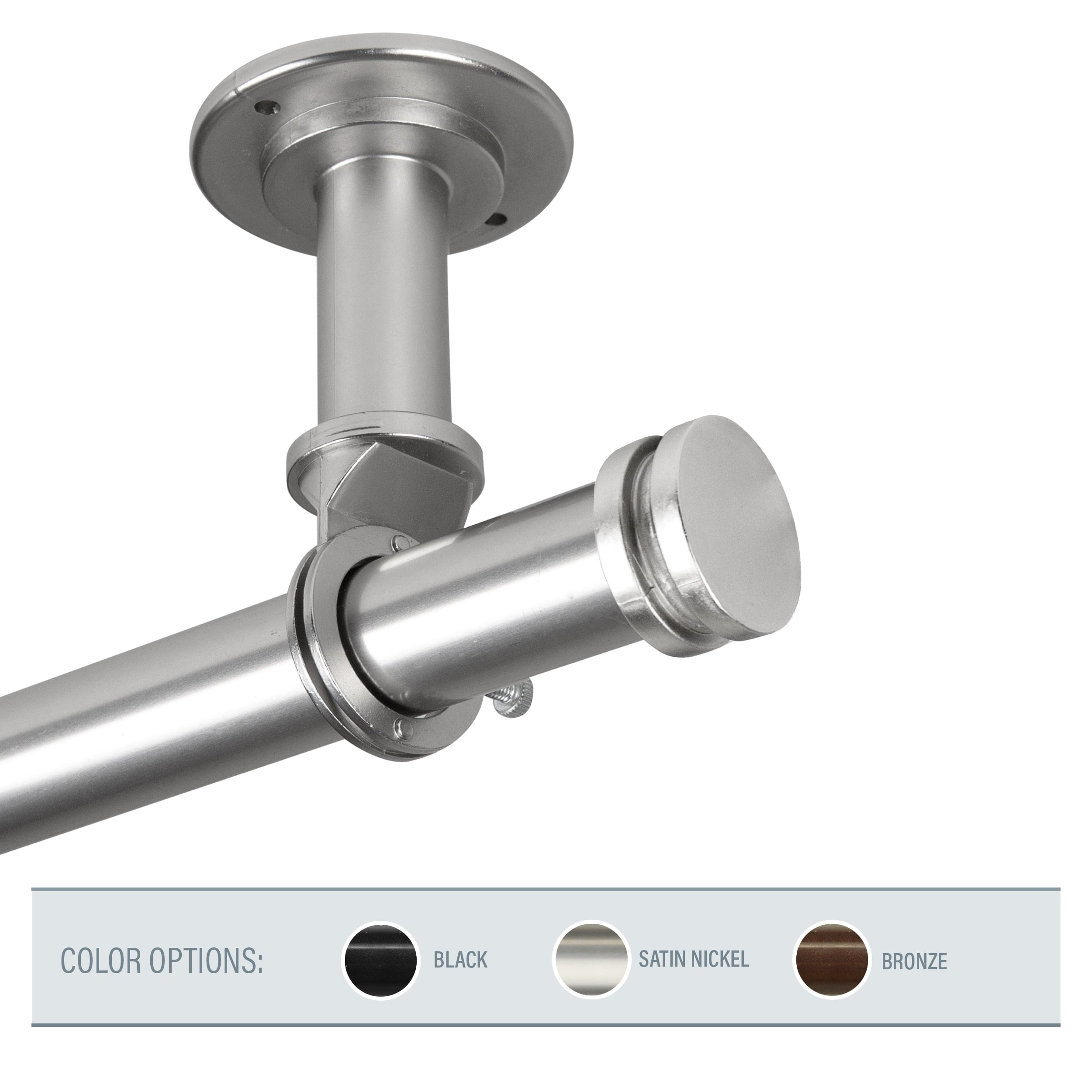 Instyledesign Pita 1 Inch Diameter Ceiling Curtain Rod Room Divider Instyledesign Pita 1 Inch Diameter Ceiling Curtain Rod Room Divider Com