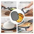 thumbnail image 7 of Pofeuu Autumn Maple Leaves Print Silicone Pot Mat Mitten With Hanging Loop Heat Resistant Oven Mitts Non-Slip Bbq Baking Smoking Potholders, 7 of 7