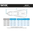 thumbnail image 6 of SEAC Boost Diving Fins, Color: Orange, Size: XS/S, 6 of 6