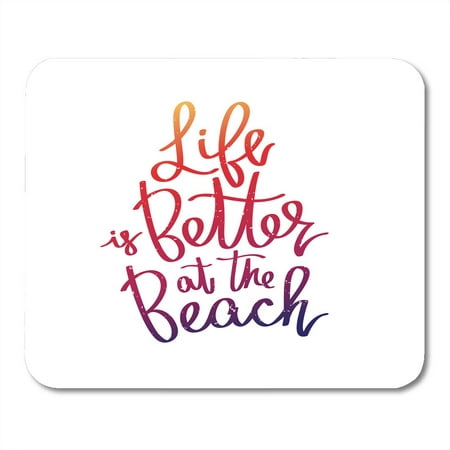 KDAGR Purple Ocean Life is Better at The Beach Trend on Excellent Red Best Brush Mousepad Mouse Pad Mouse Mat 9x10