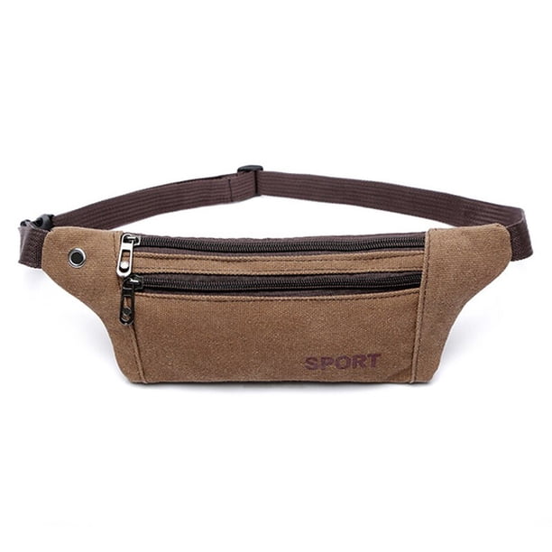 1 Pc Canvas Fanny Waist Pack Male Waist Bags Belt Canvas Hip Bum Military Bag Pouch He Qiyong unisex
