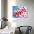 thumbnail image 3 of Nawypu  Flower Canvas Wall Art Cherry Sakura Blossom in Spring Picture Print Modern Home Decor Elegant Flowers Artwork Abstract Floral Paintings on Canvas for Bedroom Girls Room Decor, 3 of 4