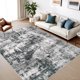 thumbnail image 1 of Alfombra MXSANYOO, 183 x 274 cm, lavable, antideslizante, negro y gris, 1 of 8