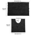 thumbnail image 3 of Alfombras de Baño Luxurux Sin Resbalón Súper Suave Chenille de Baña de Baño de Lujo Juego de Contono, Alfombra de Ducha de Lujo Suave +Tocador. LuxUrux tapetes para baño, 3 of 9