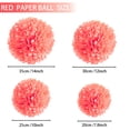 thumbnail image 3 of 1pcs Set 7.8inch Red Paper For Birthday Party Flower Balls Paper Pom Pom Paper Paper Flowers Decorations Hanging Tissue Flowers 1pcs Set 7.8inch Red Paper Pom Pom Paper Balls Pom Pom Paper For Birthd, 3 of 9