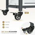 thumbnail image 5 of BarberPub Utility Cart with Storage Drawer and Shelf, Salon trolley with Tool Holder, 5 of 9