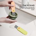 thumbnail image 2 of XYCCA 3-en-1 Tasse Couvercle de Nettoyage Brosse de Nettoyage de Trou de Bouteille 180 Degrés Rotation Poil Rigide Conception Portable Multifonctionnel-4597, 2 of 5