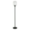 thumbnail image 6 of Evelyn&Zoe Agnolo 69" Tall Floor Lamp with Glass Shade, Blackened Bronze/Clear, 6 of 10