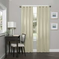 thumbnail image 1 of Eclipse Darrell Blackout Rod Pocket Window Curtain Panel, Natural, 37x95, 1 of 4
