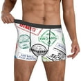thumbnail image 2 of Kdxio Men's Boxer Briefs with Stamp Set Collection Print - Comfortable and Breathable Underwear for Everyday Wear, 2 of 7