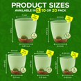 thumbnail image 2 of Campior Self-Watering Planters, 5 Sizes with Drainage Holes & Wick Rope, Pack of 5, Green, 2 of 5
