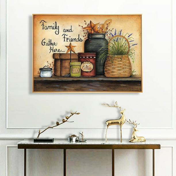 Cuadros Decorativos Pintura sin marco por números Suministros de cocina DIY Dibujo hecho a mano sobre lienzo Ndcxsfigh Nuevos Originales
