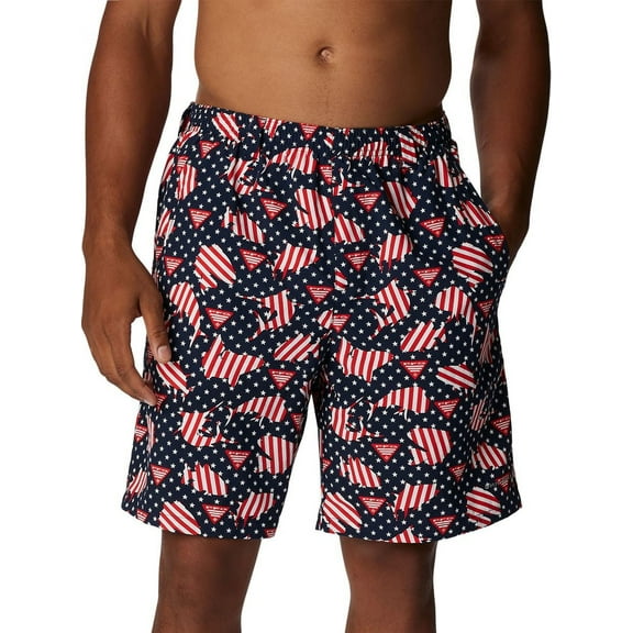 Columbia Men's Super Backcast Water Shorts (Collegiate Navy PFG Proud,XXL,6)