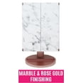 thumbnail image 5 of Love, Ellie Giselle LED Trifold Makeup Mirror, 5X Magnification, Marble Finish, 5 of 8
