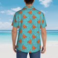thumbnail image 6 of Daiia Funny Chicken Hawaiian Shirt for Men Gentle Cotton Regular Short Sleeve Casual-XX-Large, 6 of 9