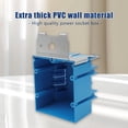 thumbnail image 2 of 2 Gang Electrical Box Adjustable,Blue Electrical Boxes Plastic,34 Cubic Inch Plastic Outlet Box for Flexibly Adjusted,AWG Standard(1 Pack), 2 of 6