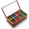 thumbnail image 4 of Rectangular Tea Box Acacia Wood, 4 of 7