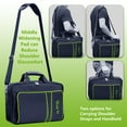 thumbnail image 4 of omarando Carrying Case for PS5, Bag for PS5,Bag for PS5 Accessories,Included Gamepad Controller Protective Box(Black-Green), 4 of 8