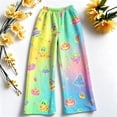 thumbnail image 5 of IYYVV Flannel Halloween Pajama Pants for Women Pumpkin Ghost Print Pjs Pants Fall Winter Soft Loungewear Bottoms Ginger L, 5 of 6