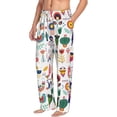 thumbnail image 2 of Daiia Alpaca Flower Men's Sleep Pant with Pockets and Drawstring,Pajama Pants-Medium, 2 of 9