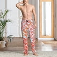 thumbnail image 2 of Fotbe Corals Pantalones de Pijama para Hombre, Pantalones de Dormir, Pantalones de Casa con Cintura Ajustable y Bolsillos-XX-Large, 2 of 6